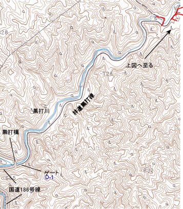 加森山の登山地図2